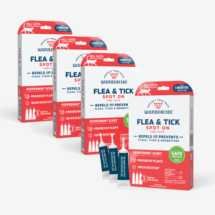 Wondercide 12-Month Flea & Tick Spot On for Dogs + Cats