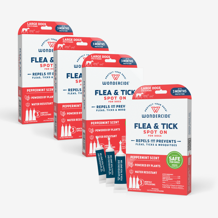 Wondercide 12-Month Flea & Tick Spot On for Dogs + Cats