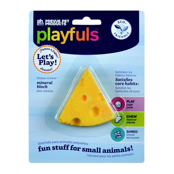Prevue Pet Products Say Cheese! Mineral Block for Small Animals