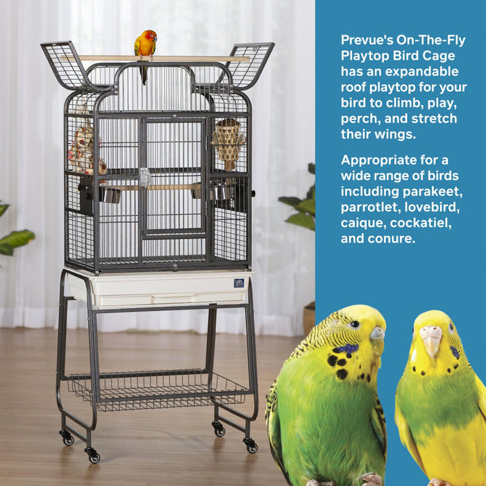 Prevue Pet Products On the Fly Playtop Bird Cage with Stand