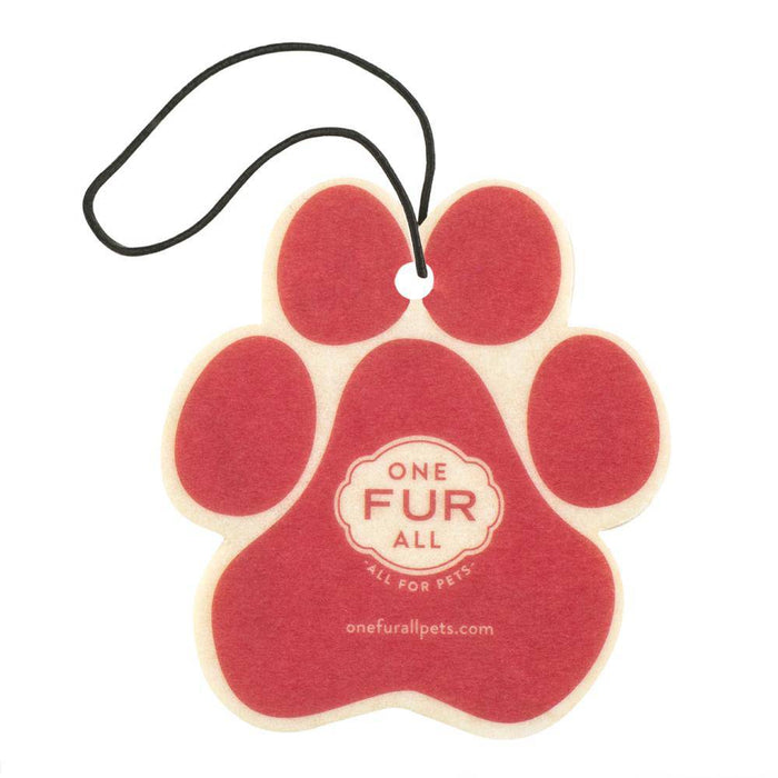 One Fur All Candy Cane Car Air Freshener