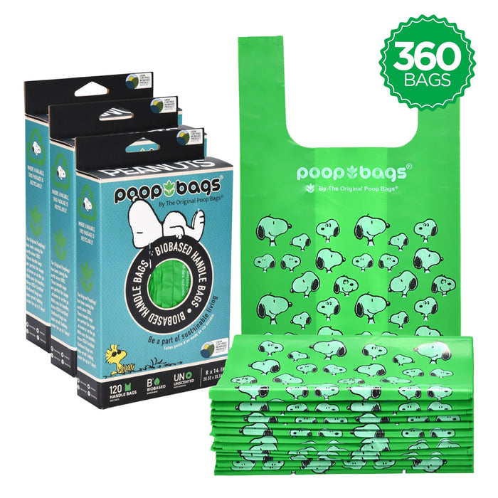 The Original Poop Bags Snoopy® Handle Tie Poop Bags