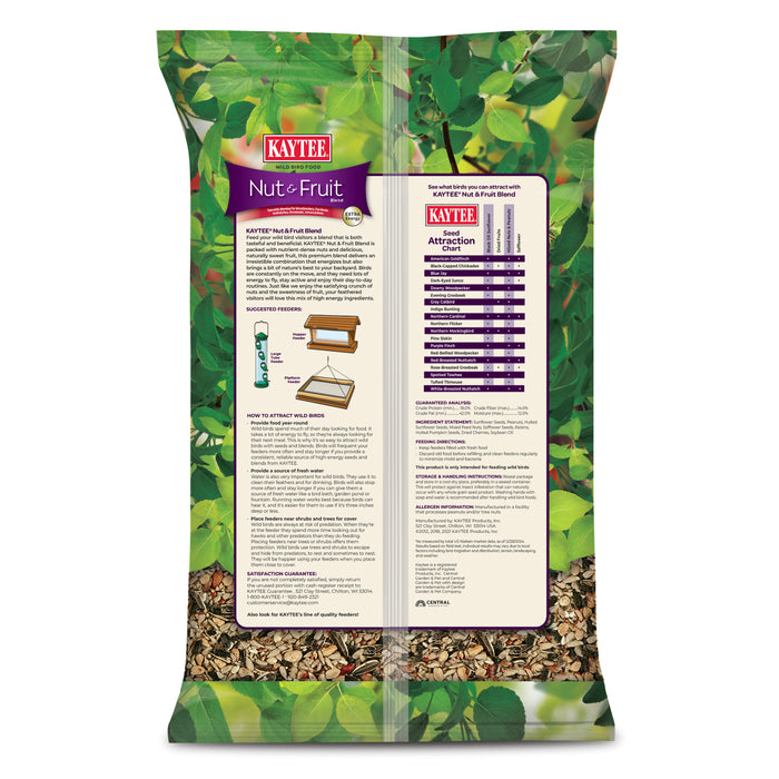 Kaytee Nut & Fruit Blend, Wild Bird Food 5 Pounds