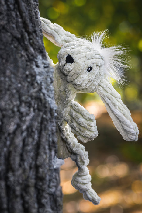 HuggleHounds Bobbi Bunny HuggleFlatties™ Durable Plush Dog Toy