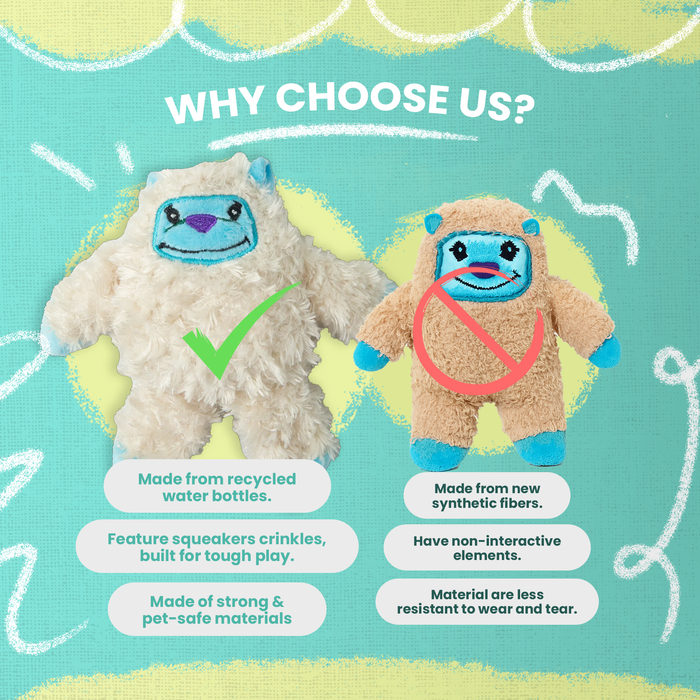 SnugArooz Kitty Yeti with Catnip Cat Toy