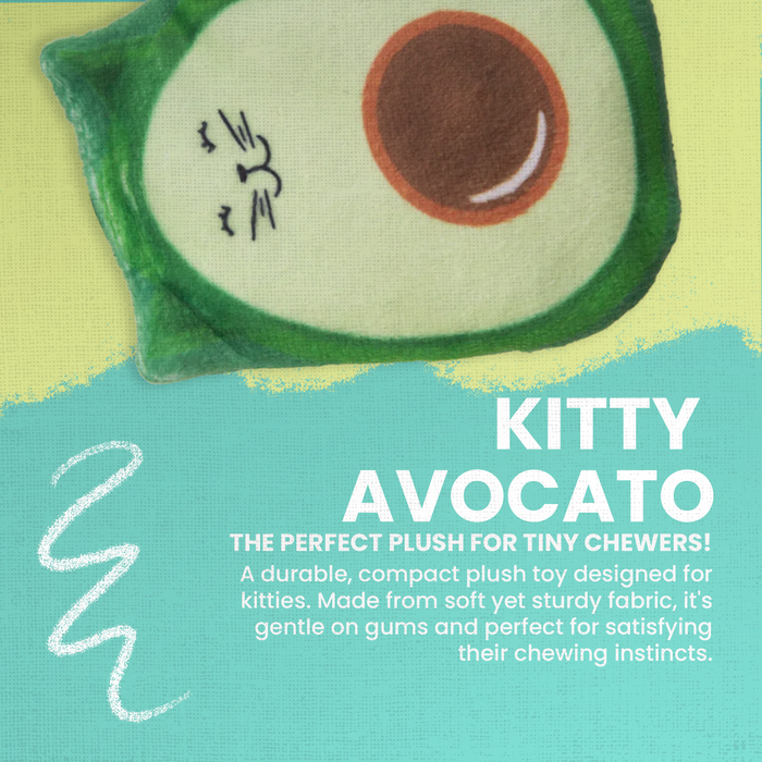 SnugArooz Kitty Avocato with Catnip Plush Cat Toy