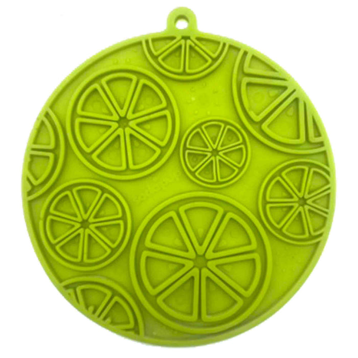 SodaPup Citrus Design eMat Enrichment Lick Mat With Suction Cups