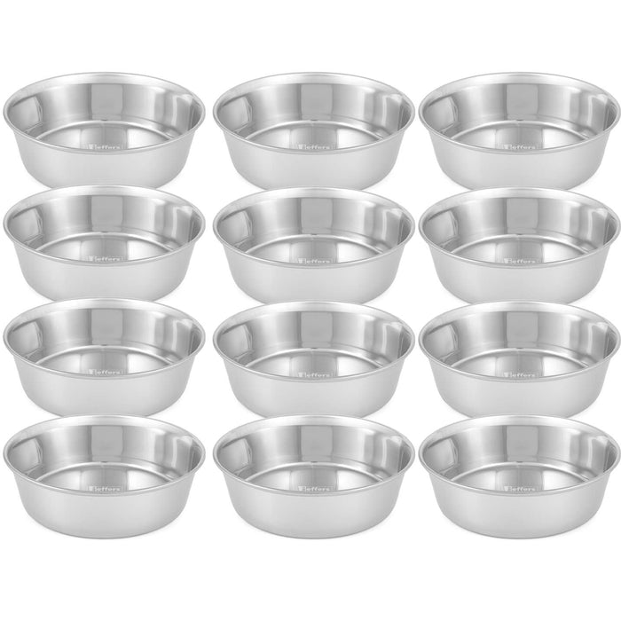 Jeffers Heavy Weight Stainless Steel Pet Bowls – Durable Pet Food & Water Dish, Chew-Resistant, Dishwasher Safe