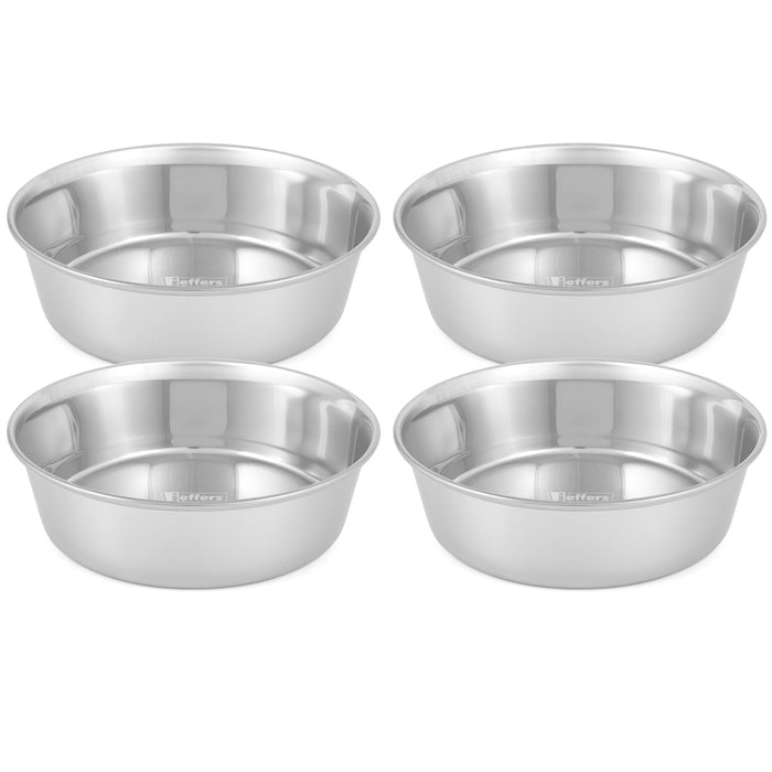 Jeffers Heavy Weight Stainless Steel Pet Bowls – Durable Pet Food & Water Dish, Chew-Resistant, Dishwasher Safe
