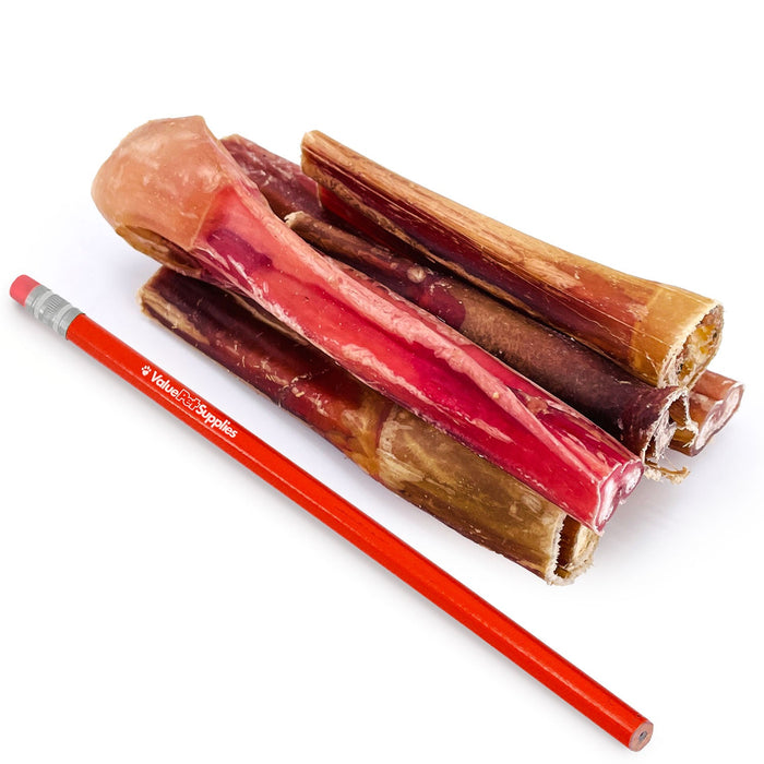 Value Pet Supplies ValueBull Bully Sticks for Large Dogs, Thick 4-6 Inch, Varied Shapes, 50 Count