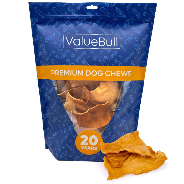 Value Pet Supplies ValueBull USA Collagen Chips Dog Chews, Natural Long-Lasting Chicken Infused Dog Treats, 50 Count
