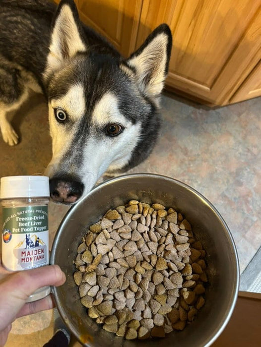 Maiden Montana Freeze-Dried Beef Liver Food Topper 7.5 oz