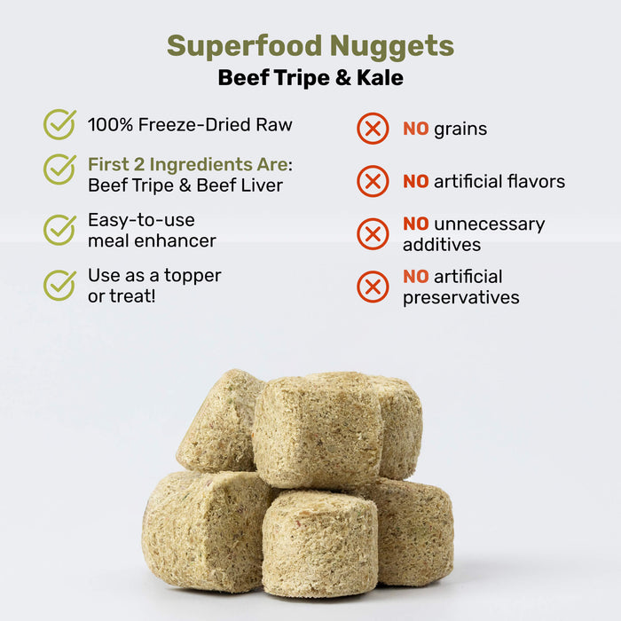 Badlands Ranch Superfood Nuggets Beef Tripe and Kale