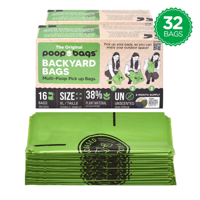 The Original Poop Bags Backyard Multi Pick-up Poop Bags