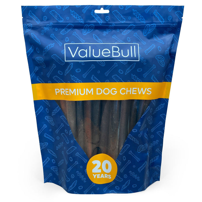 Value Pet Supplies ValueBull Collagen Sticks for Dogs, 12 Inch Jumbo Chews, Natural Long-Lasting Dog Treats, 25 Count