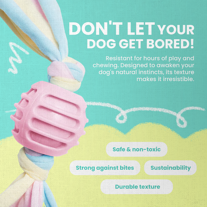 SnugArooz Snuggle Ball Rope Dog Toy