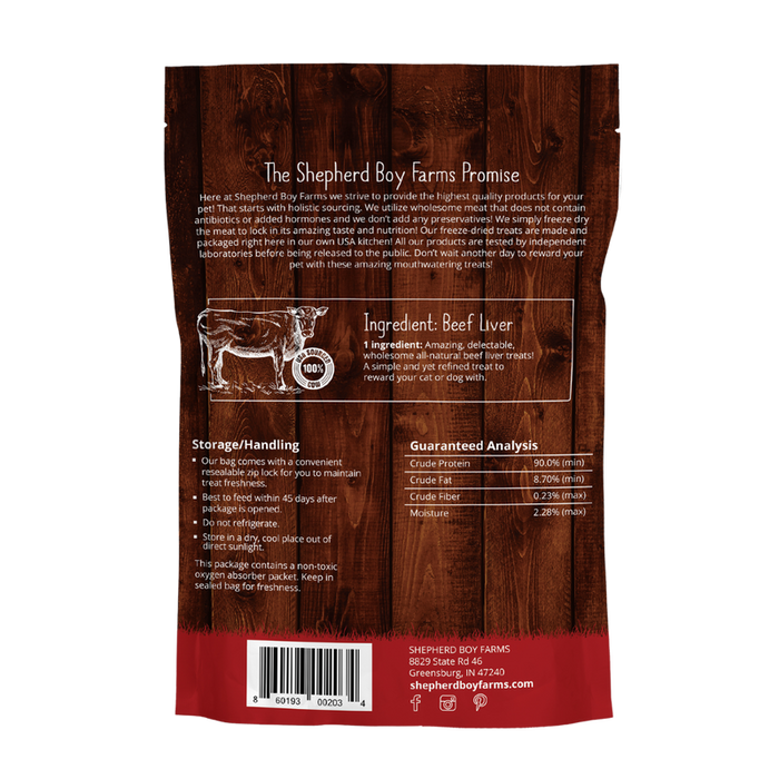 Shepherd Boy Farms Freeze-Dried Beef Liver 3oz - 1 - Image 3