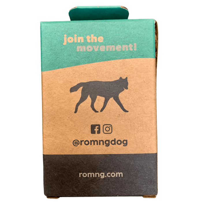 Rōmng compostable plant-based dog poop bags