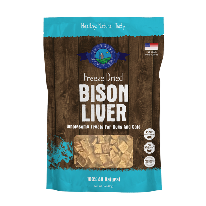 Shepherd Boy Farms Freeze-Dried Bison Liver 3oz - Image 4