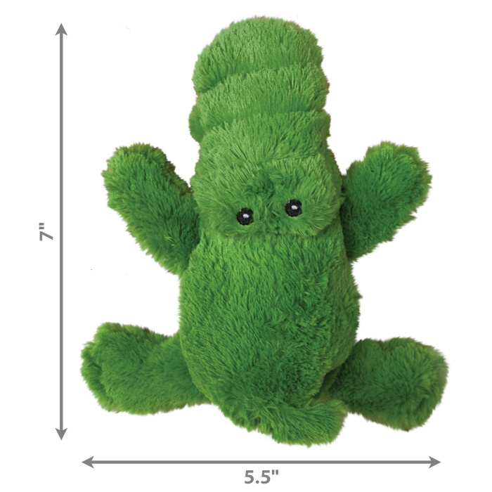 KONG Cozie Ali Alligator Plush Dog Toy Green SM - 2 - Image 5