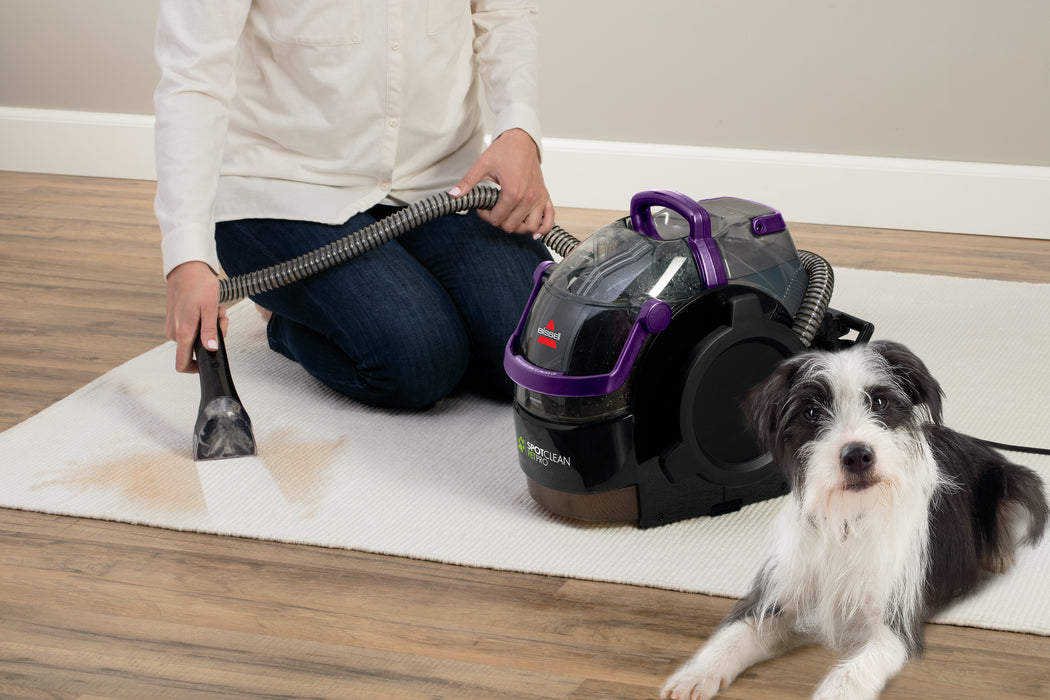 BISSELL SpotClean Pet Pro Portable Carpet Cleaner, Grapevine Purple, Black, Large