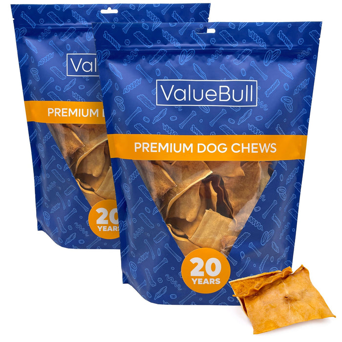 Value Pet Supplies ValueBull USA Collagen Chips Dog Chews, Natural Long-Lasting Chicken Infused Dog Treats - 2 lbs