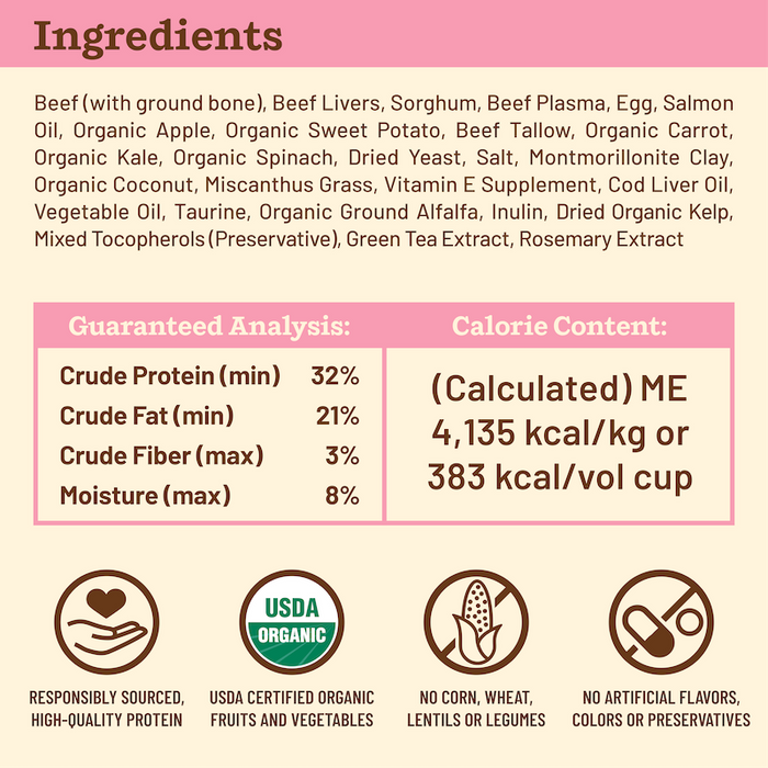 Primal Pet Foods Beef Recipe Kibble in the Raw Cat Food - 5 - Image 13