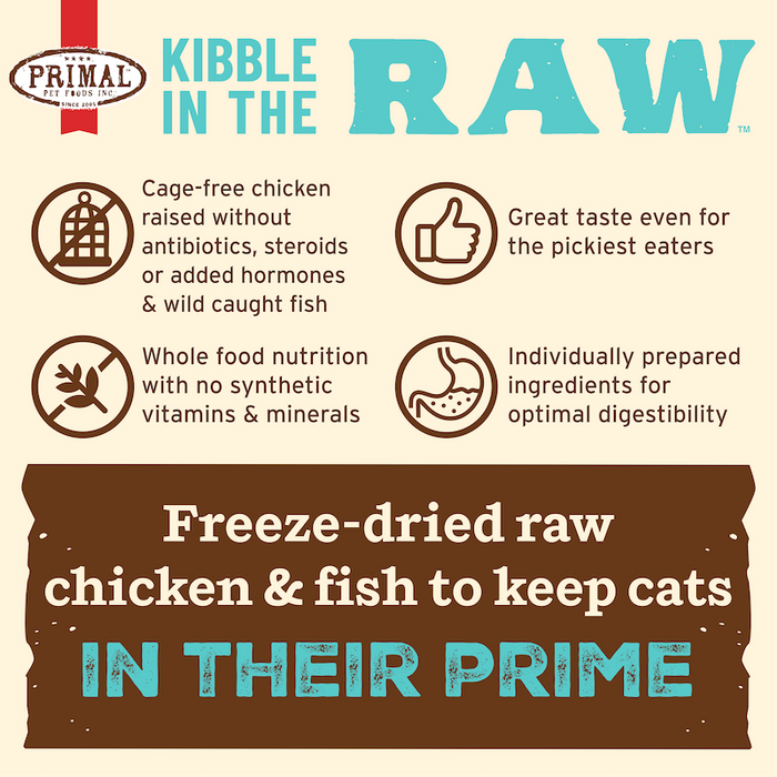 Primal Pet Foods Chicken & Fish Recipe Kibble in the Raw Cat Food - 8 - Image 13