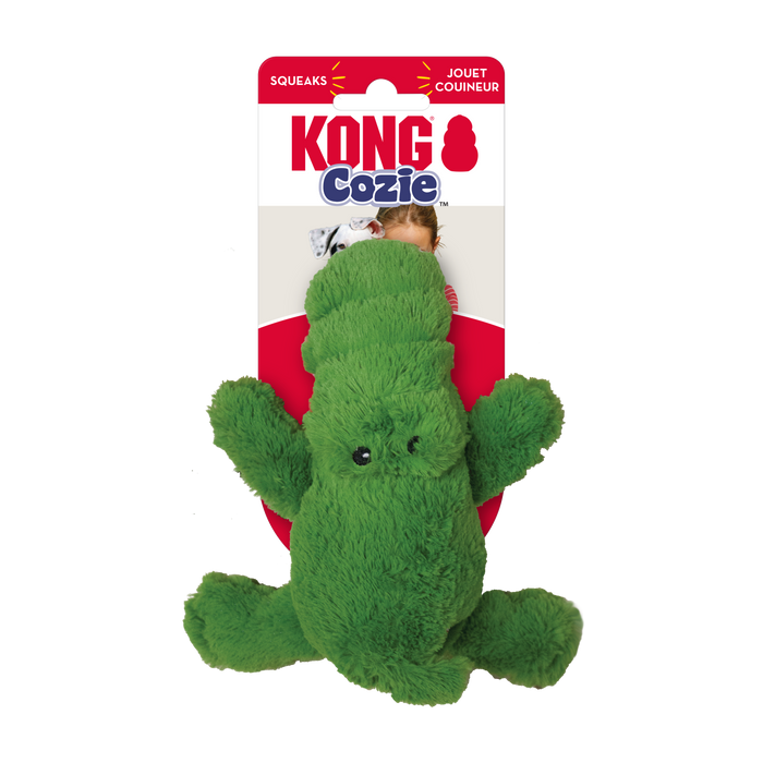 KONG Cozie Ali Alligator Plush Dog Toy Green SM - 1 - Image 5