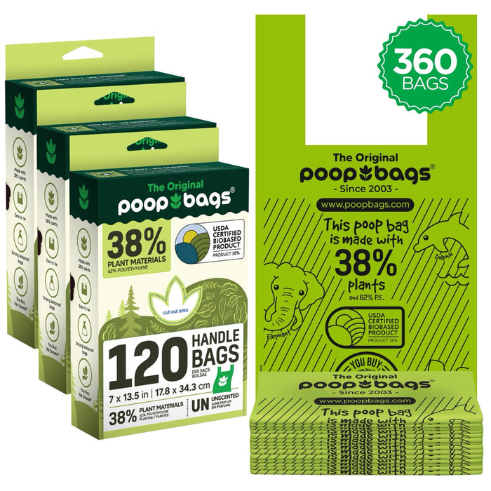 The Original Poop Bags Handle Tie Poop Bags