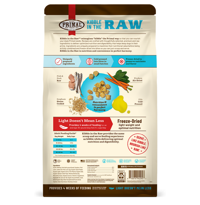 Primal Pet Foods Fish & Pork Recipe Kibble in the Raw Dog Food - 12 - Image 14