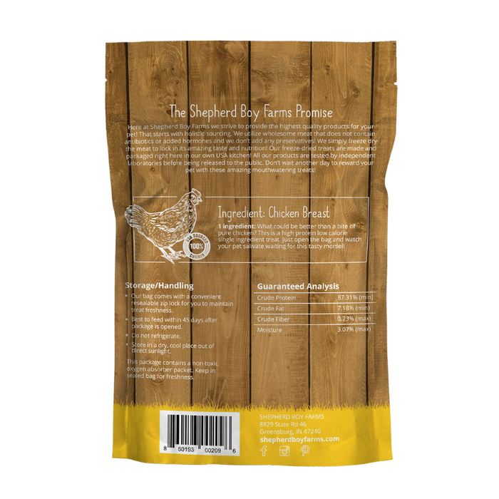 Shepherd Boy Farms Freeze-Dried Chicken Breast 3oz - 1 - Image 4