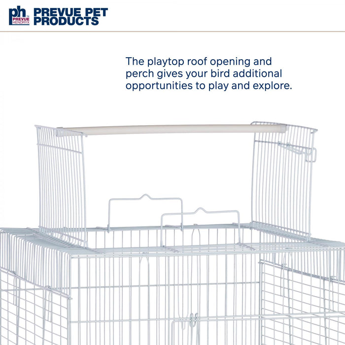Prevue Pet Products Clean Life Playtop Bird Cage