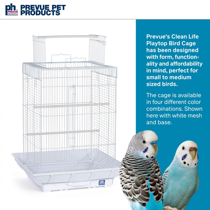 Prevue Pet Products Clean Life Playtop Bird Cage