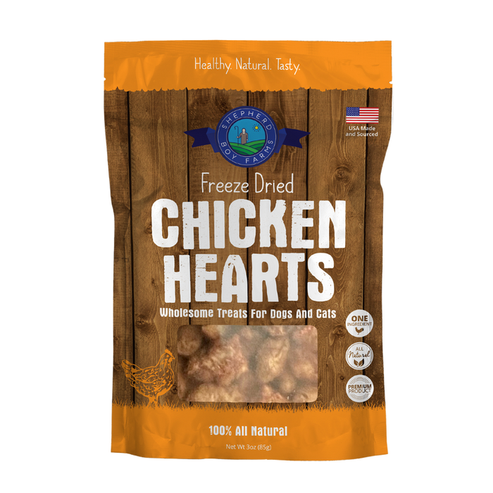 Shepherd Boy Farms Freeze-Dried Chicken Hearts 3oz - Image 4