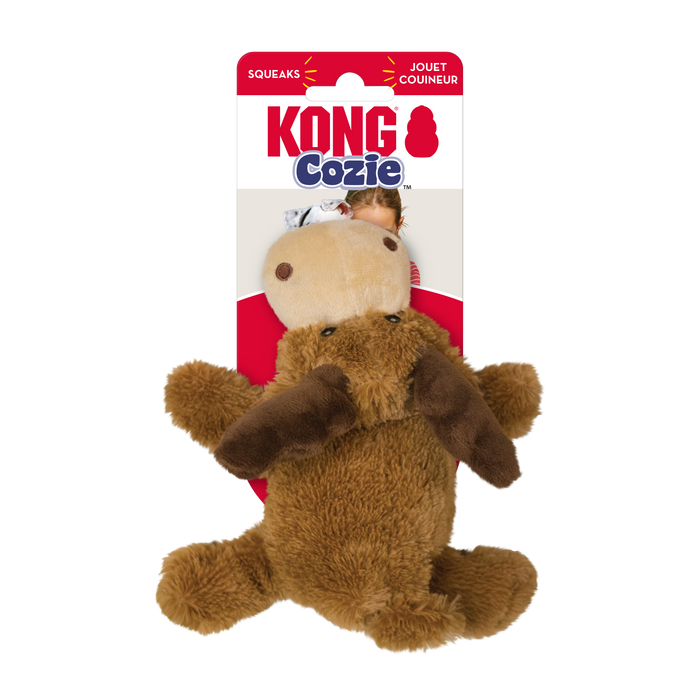 KONG Cozie Marvin Moose Plush Dog Toy Brown SM - 1 - Image 5