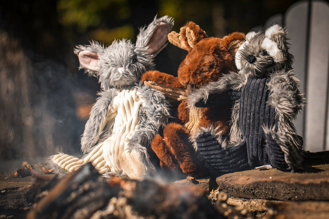 HuggleHounds Birch Bunny X-Brace™ Plush Dog Toy