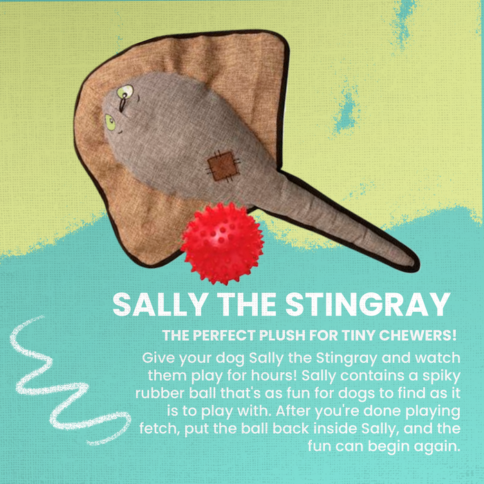 SnugArooz Sally the Stingray Plush Dog Toy