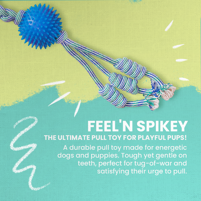 SnugArooz Feel'N Spikey Rope Dog Toy
