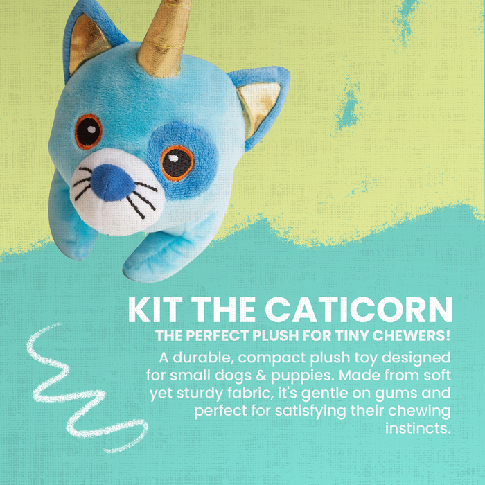 SnugArooz Kit the Caticorn Plush Dog Toy