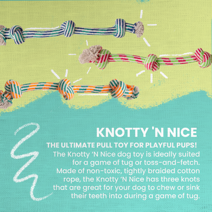 SnugArooz Knotty 'N Nice Rope Dog Toy