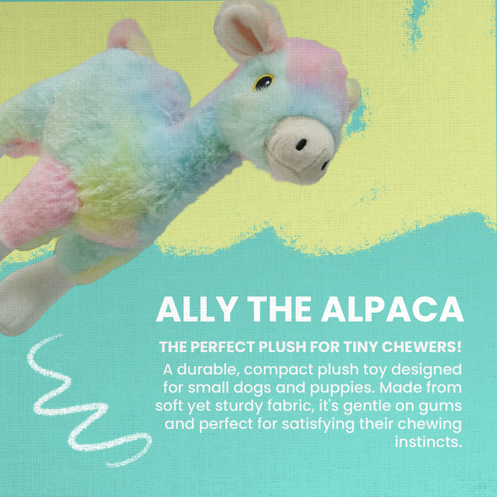 SnugArooz Ally the Alpaca Plush Dog Toy