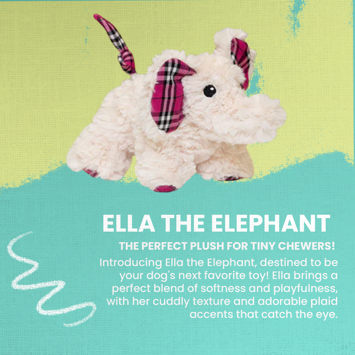 SnugArooz Ella the Elephant Plush Dog Toy