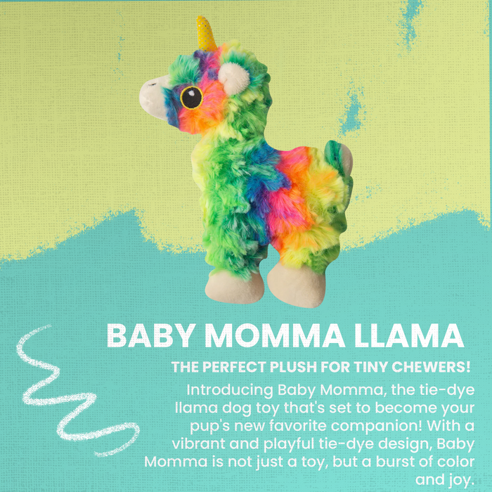 SnugArooz Baby Momma Llama Plush Dog Toy