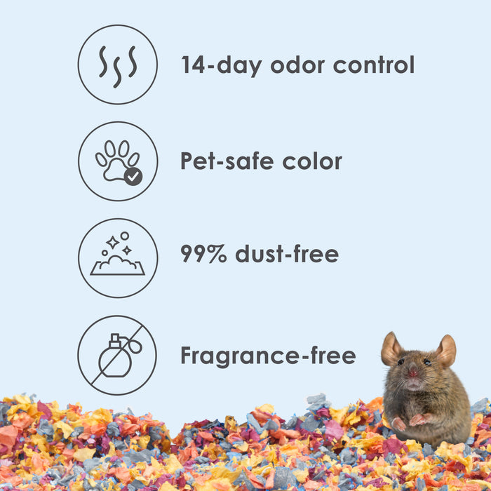 Kaytee Clean & Cozy Colors Bedding Kaleidoscope 49.2 Liters