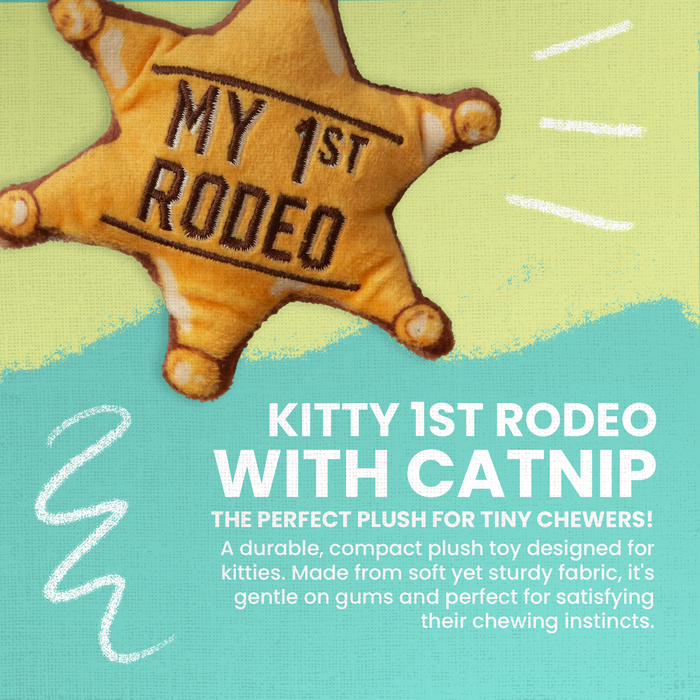 SnugArooz Kitty 1st Rodeo with Catnip Cat Toy