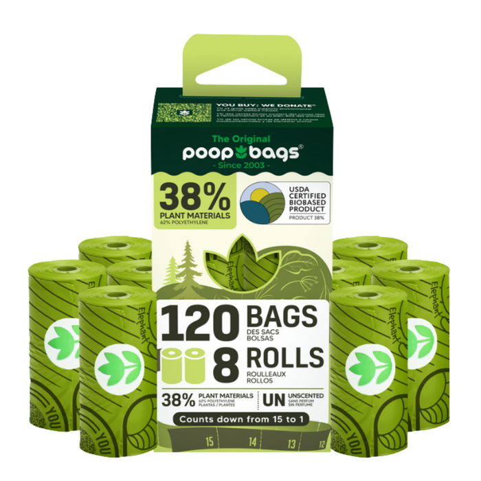 The Original Poop Bags Countdown Rolls® Unscented Leash Roll Poop Bags