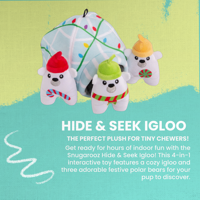 SnugArooz Hide & Seek Igloo Dog Toy