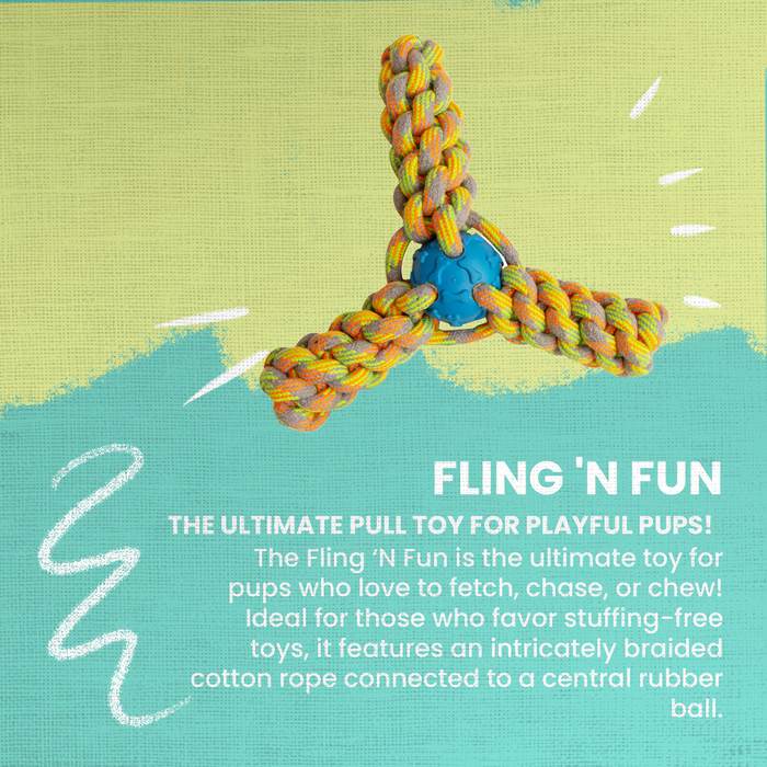 SnugArooz Fling 'N Fun Rope Dog Toy