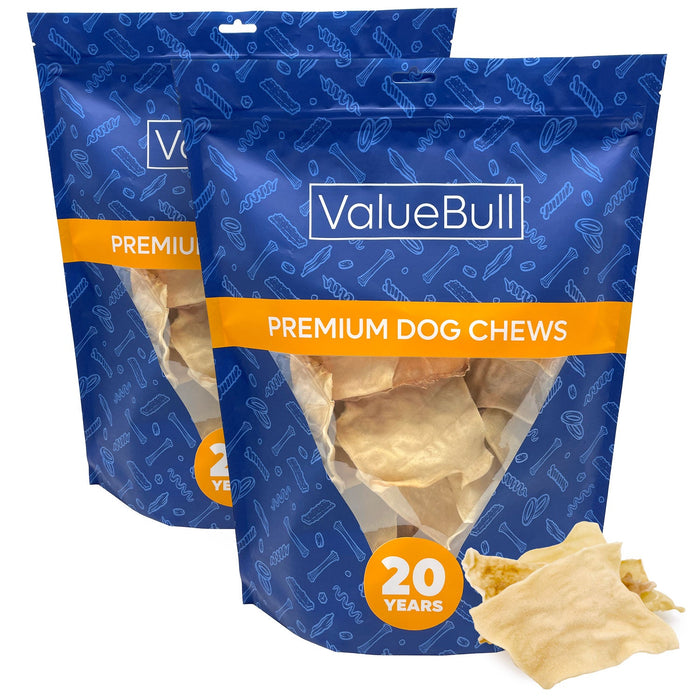 Value Pet Supplies ValueBull USA Collagen Chips Dog Chews, Natural Long-Lasting Dog Treats, 100 Count